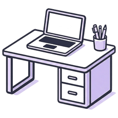 A desk icon