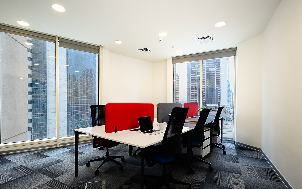 A serviced office at Nestwork West Bay