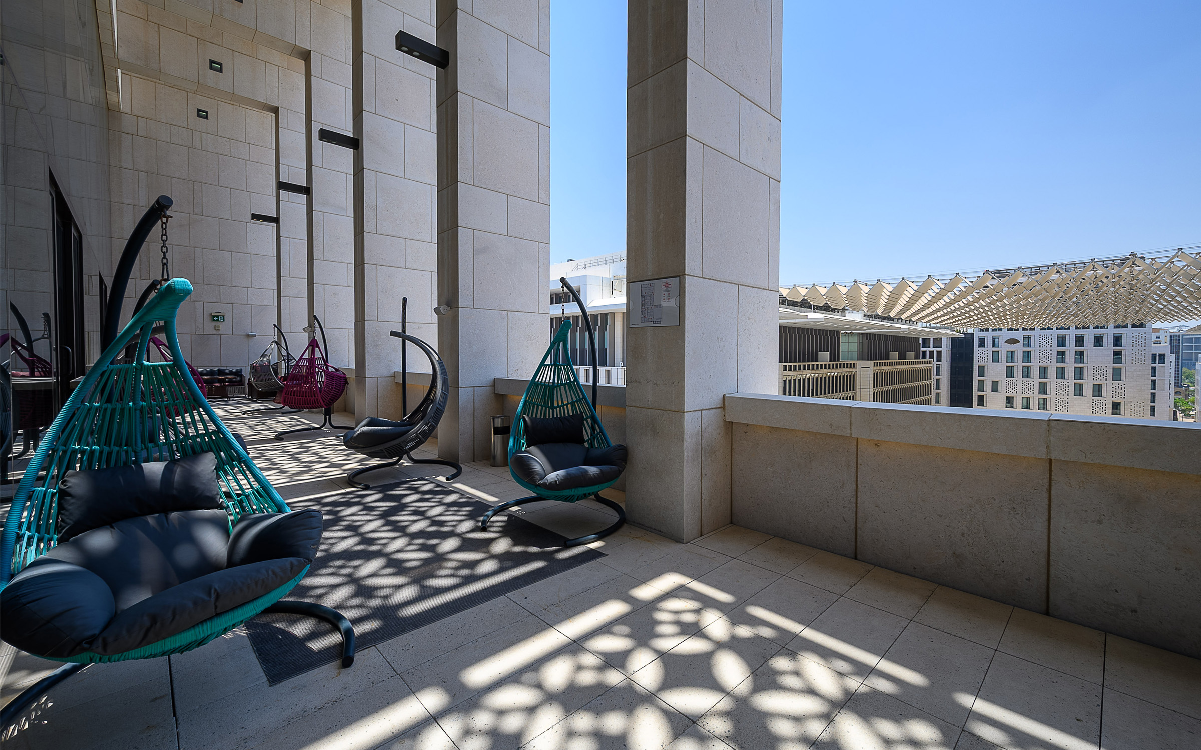 Doha Summer at the terrace of Nestwork Msheireb